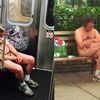 Homeless Subway Nudist Gets Turned On By Taking His Clothes Off